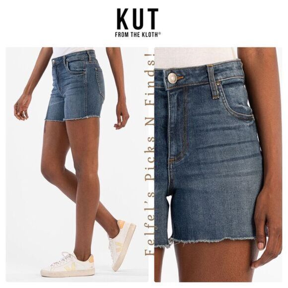 Kut from‎ the Kloth | Women's High-Rise Denim Shorts - Innovation, Size 4 - Picture 1 of 12